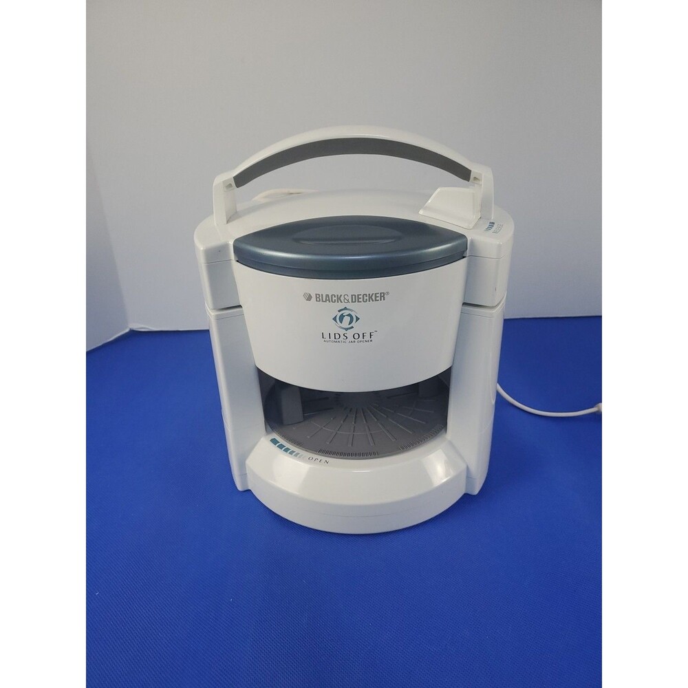 Black & Decker Lids Off Automatic Jar Opener JW200 Tested Works Great